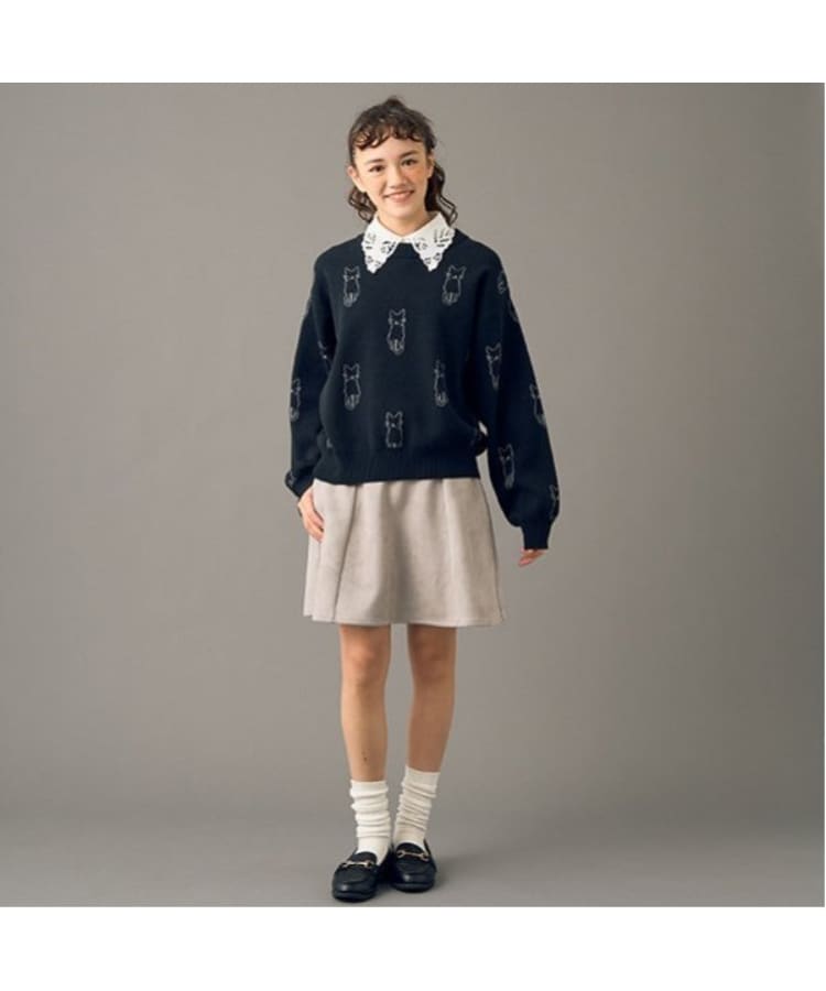 ポンポネット アミ(POM PONETTE AMI)の【AMI】ポンチスエードスカパン14