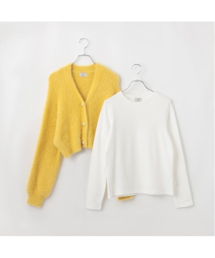ポンポネット アミ(POM PONETTE AMI)の【AMI】シャギーニットロンTセット2