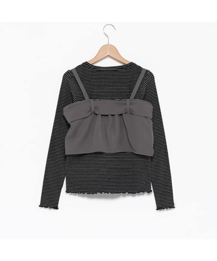 ポンポネット アミ(POM PONETTE AMI)の【AMI】リボンビスチェロンTセット1