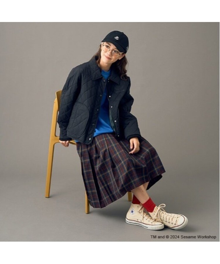 ポンポネット アミ(POM PONETTE AMI)の【AMI】ミドル丈チェックプリーツスカート12