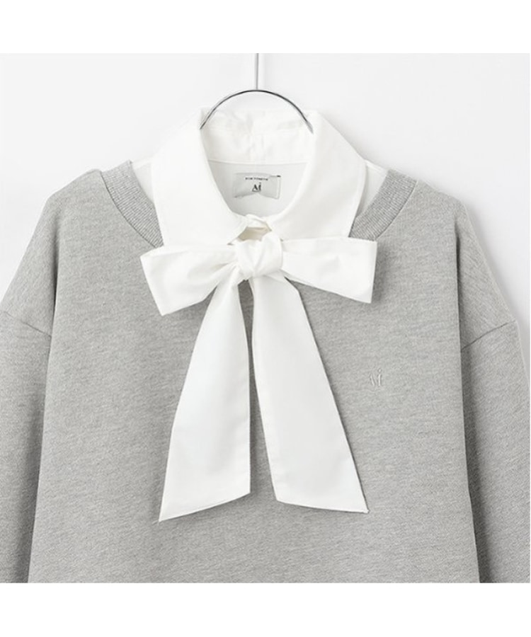 ポンポネット アミ(POM PONETTE AMI)の【AMI】ボートネックプルオーバー　ボウタイブラウスセット3