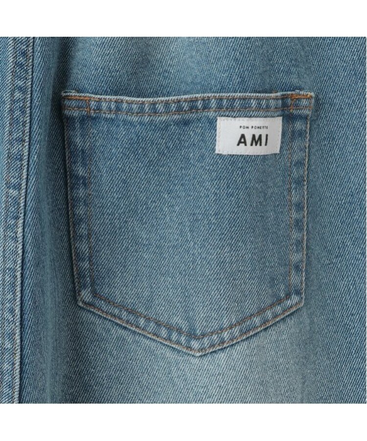 ポンポネット アミ(POM PONETTE AMI)の【AMI】パールフックデニムワイドパンツ8