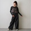 ポンポネット アミ(POM PONETTE AMI)の【AMI】パールフックデニムワイドパンツ14