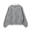 ポンポネット アミ(POM PONETTE AMI)の【AMI】猫総柄ジャカード衿付きニット1