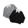 ポンポネット アミ(POM PONETTE AMI)の【AMI】猫総柄ジャカード衿付きニット8