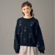 ポンポネット アミ(POM PONETTE AMI)の【AMI】猫総柄ジャカード衿付きニット16