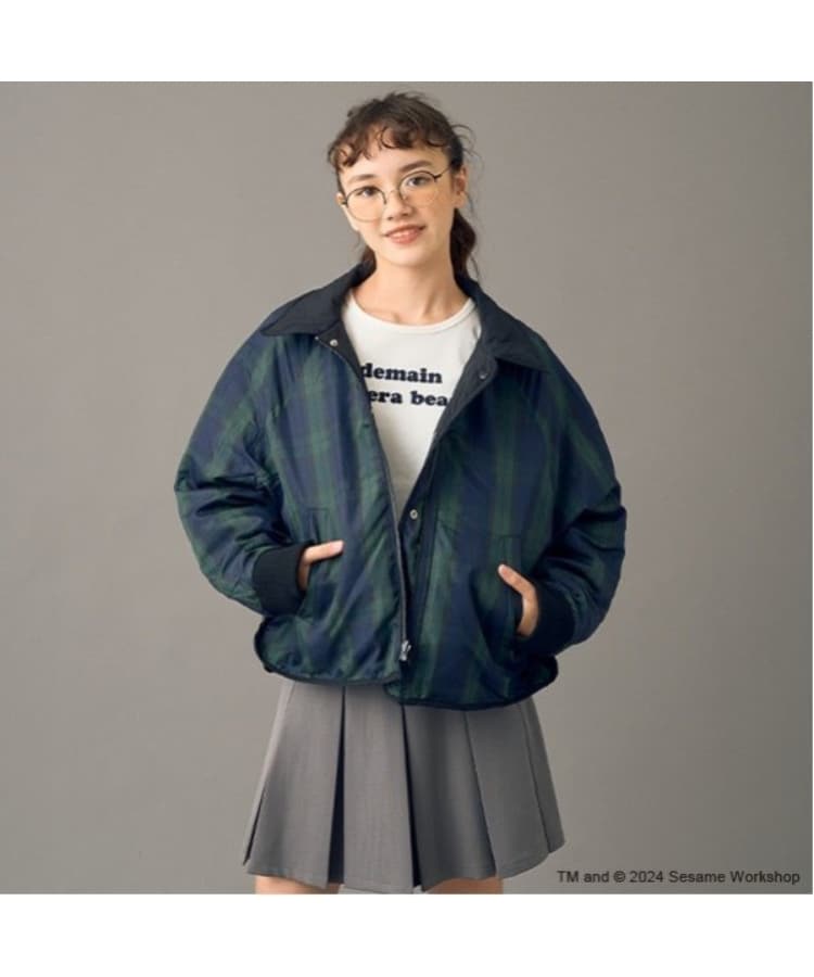 ポンポネット アミ(POM PONETTE AMI)の【AMI】セサミストリートリバーシブル中綿ブルゾン17