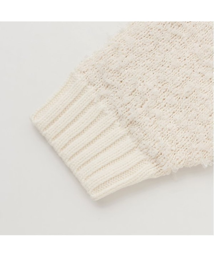 ポンポネット アミ(POM PONETTE AMI)の【AMI】チュールテープミックススリーブニットプルオーバー3