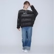 ポンポネット アミ(POM PONETTE AMI)の【AMI】メッシュシャドウボーダーニットプルオーバー4