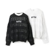 ポンポネット アミ(POM PONETTE AMI)の【AMI】メッシュシャドウボーダーニットプルオーバー30