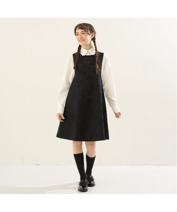 ポンポネット アミ(POM PONETTE AMI)の【AMI】リバーシブルジャンパースカート ブラック(219)