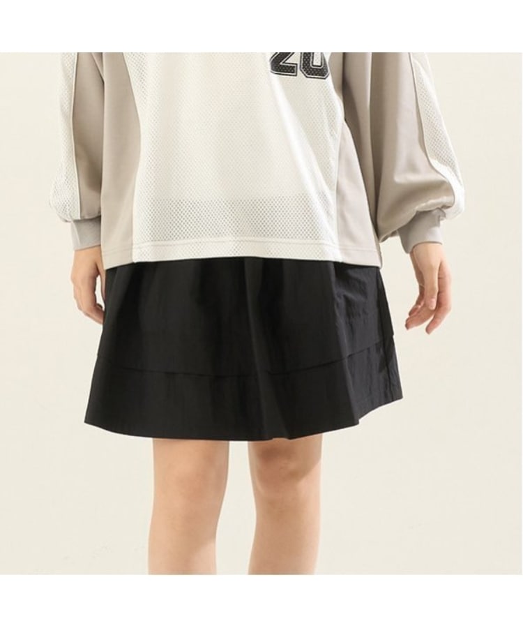 ポンポネット アミ(POM PONETTE AMI)の【Cuugal掲載】【AMI】【はっ水】ウエストリブ裾タックスカート22