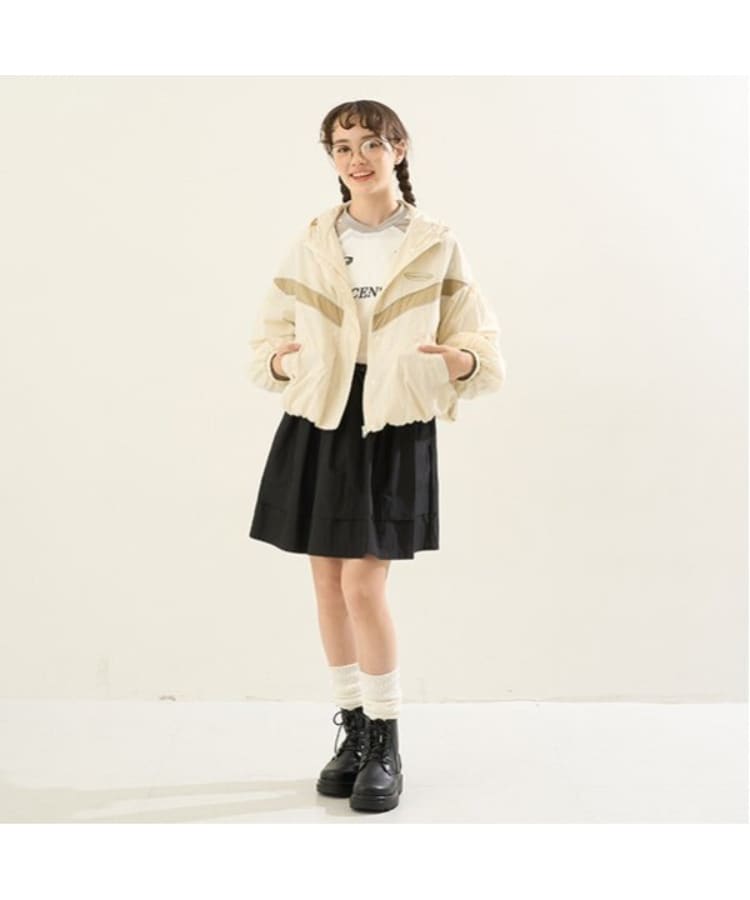 ポンポネット アミ(POM PONETTE AMI)の【Cuugal掲載】【AMI】【はっ水】ウエストリブ裾タックスカート30