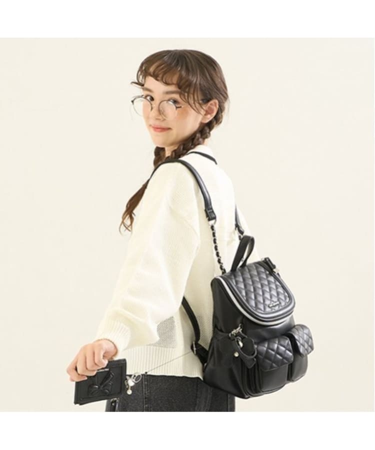 ポンポネット アミ(POM PONETTE AMI)の【AMI】ライン衿メッシュカーデ×ロンTセット14