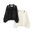 ポンポネット アミ(POM PONETTE AMI)の【AMI】ライン衿メッシュカーデ×ロンTセット9