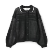ポンポネット アミ(POM PONETTE AMI)の【AMI】ライン衿メッシュカーデ×ロンTセット12