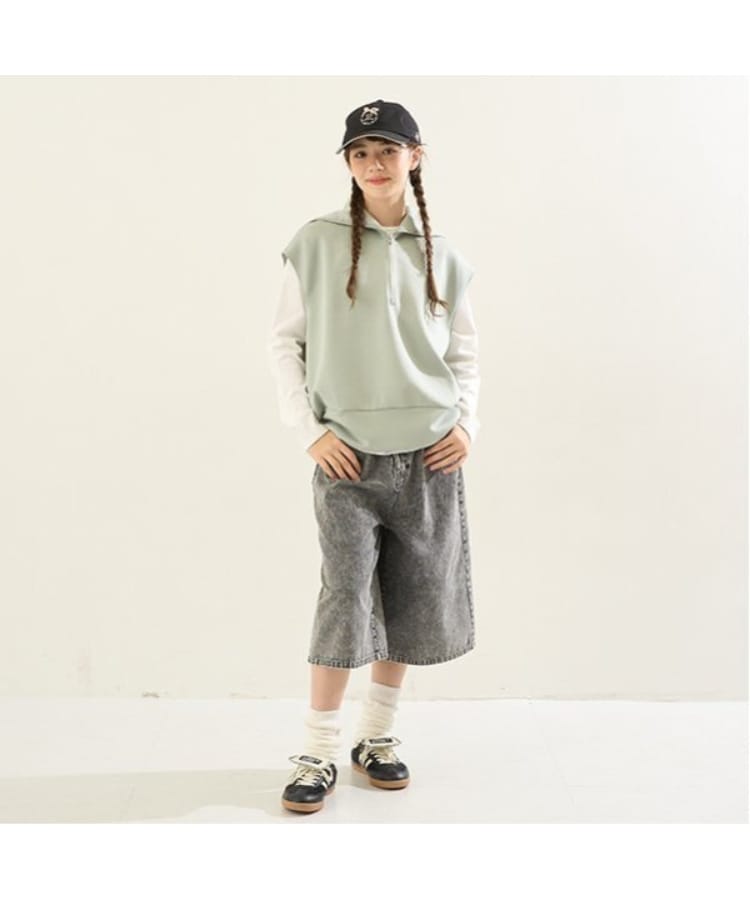 ポンポネット アミ(POM PONETTE AMI)の【AMI】セーラーハーフジップダンポールベスト×ロンT19