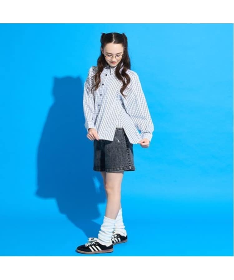 ポンポネット アミ(POM PONETTE AMI)の【AMI】ボリュームスリーフチェックブラウス3