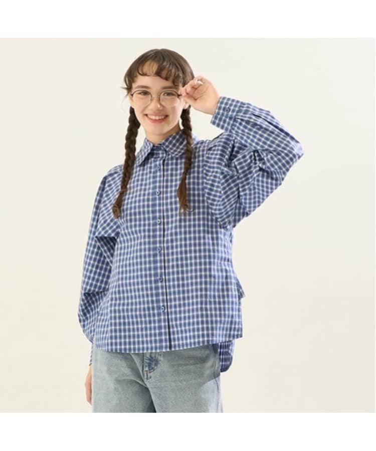 ポンポネット アミ(POM PONETTE AMI)の【AMI】ボリュームスリーフチェックブラウス9