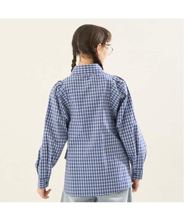 ポンポネット アミ(POM PONETTE AMI)の【AMI】ボリュームスリーフチェックブラウス11