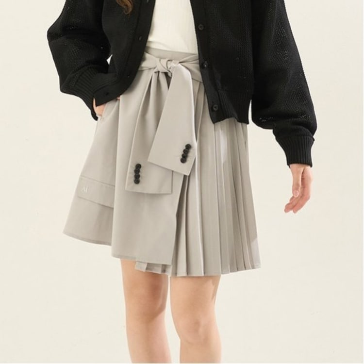 ポンポネット アミ(POM PONETTE AMI)の【AMI】腰巻プリーツスカパン その他