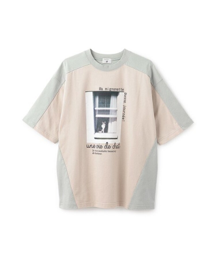 ポンポネット アミ(POM PONETTE AMI)の【AMI】バイカラー転写ビッグTシャツ9