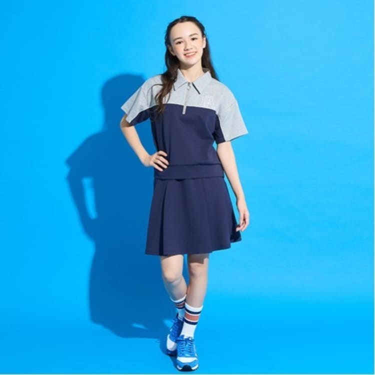 ポンポネット アミ(POM PONETTE AMI)の【AMI】ブロッキングハーフジップセットアップ アンサンブル