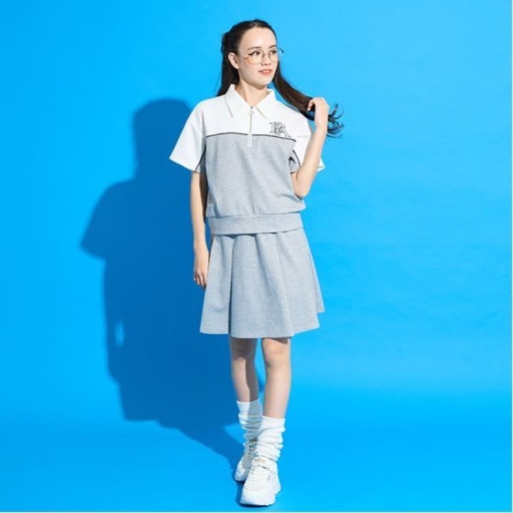 ポンポネット アミ(POM PONETTE AMI)の【AMI】ブロッキングハーフジップセットアップ アンサンブル