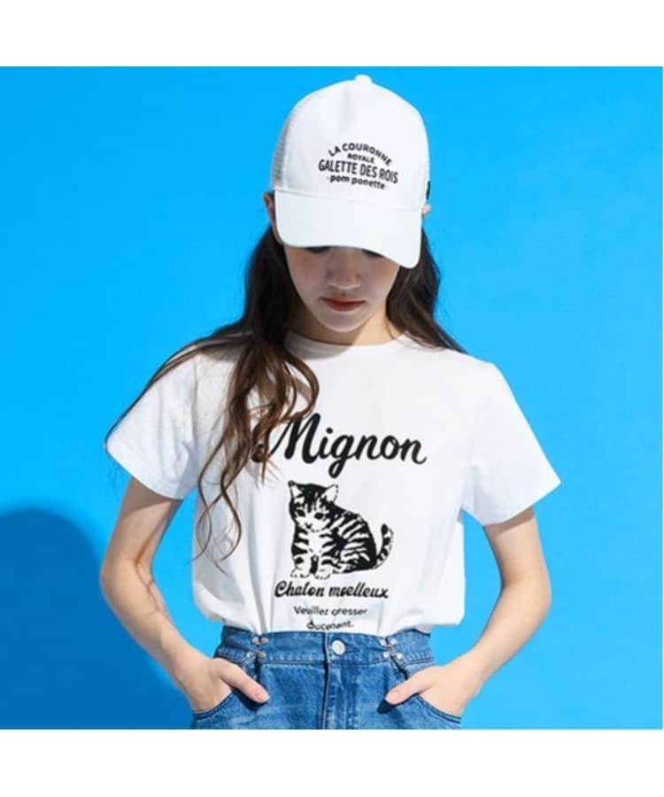 ポンポネット アミ(POM PONETTE AMI)の【大好評により新色追加】【AMI】5分袖ビッグシャツ×コンパクトTシャツ23