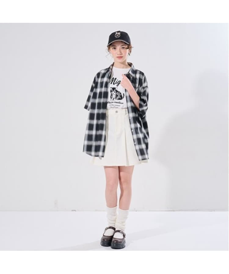 ポンポネット アミ(POM PONETTE AMI)の【大好評により新色追加】【AMI】5分袖ビッグシャツ×コンパクトTシャツ35