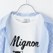 ポンポネット アミ(POM PONETTE AMI)の【大好評により新色追加】【AMI】5分袖ビッグシャツ×コンパクトTシャツ3