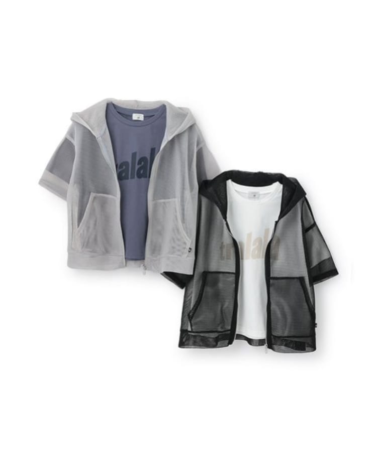 ポンポネット アミ(POM PONETTE AMI)の【AMI】ダンボールメッシュパーカ×Tシャツセット8