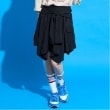 ポンポネット アミ(POM PONETTE AMI)の【AMI】腰巻シャツ風スカパン ブラック(219)