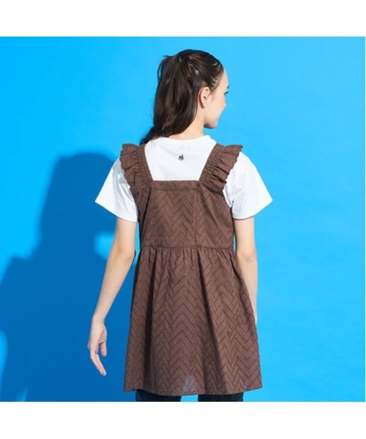 ポンポネット アミ(POM PONETTE AMI)の【Cuugal掲載】【AMI】カットワーク刺しゅうレースチュニック×インナーTシャツセット3