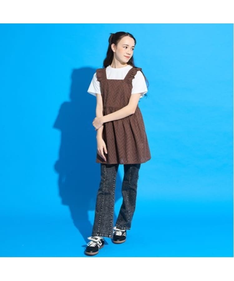 ポンポネット アミ(POM PONETTE AMI)の【Cuugal掲載】【AMI】カットワーク刺しゅうレースチュニック×インナーTシャツセット4
