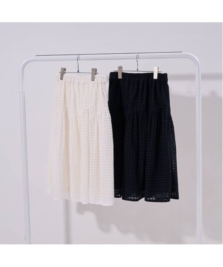 ポンポネット アミ(POM PONETTE AMI)の【AMI】アイレットレースティアードスカート14