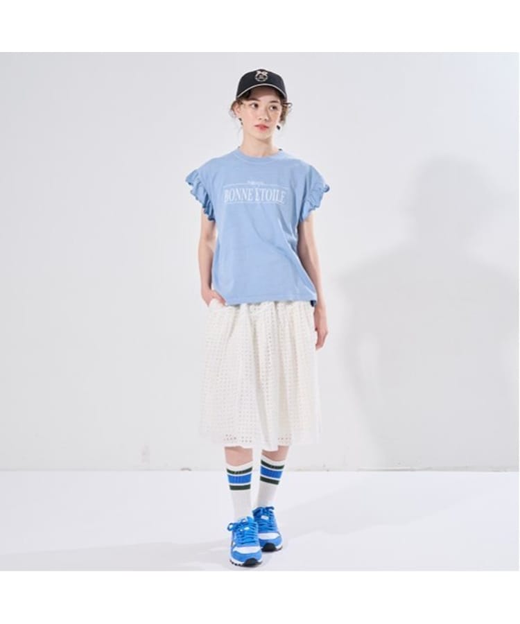 ポンポネット アミ(POM PONETTE AMI)の【AMI】アイレットレースティアードスカート15