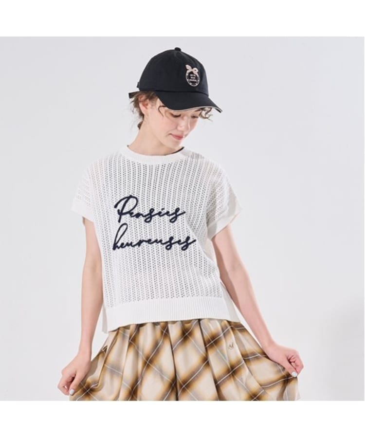 ポンポネット アミ(POM PONETTE AMI)の【AMI】メッシュロゴニット×インナーセット16