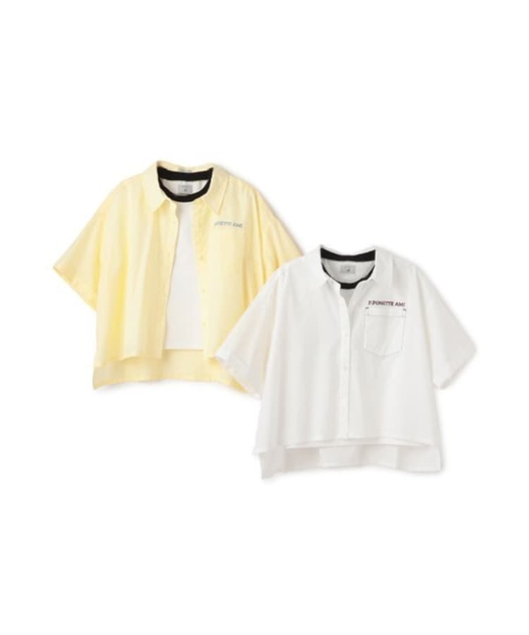 ポンポネット アミ(POM PONETTE AMI)の【AMI】バックグラフィックシャツ×Tシャツセット14
