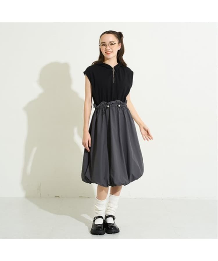 ポンポネット アミ(POM PONETTE AMI)の【AMI】【WEB限定】ドッキングバルーンワンピース ブラック(219)
