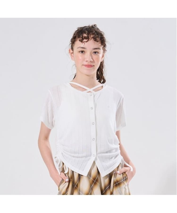ポンポネット アミ(POM PONETTE AMI)の【AMI】【WEB限定】脇ドロスト×カップ付インナー オフホワイト(003)