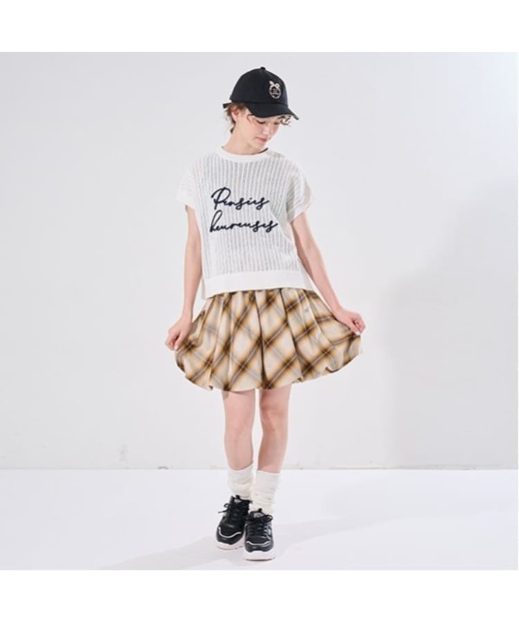 ポンポネット アミ(POM PONETTE AMI)の【AMI】チェックバルーンスカート×インナーパンツセット21