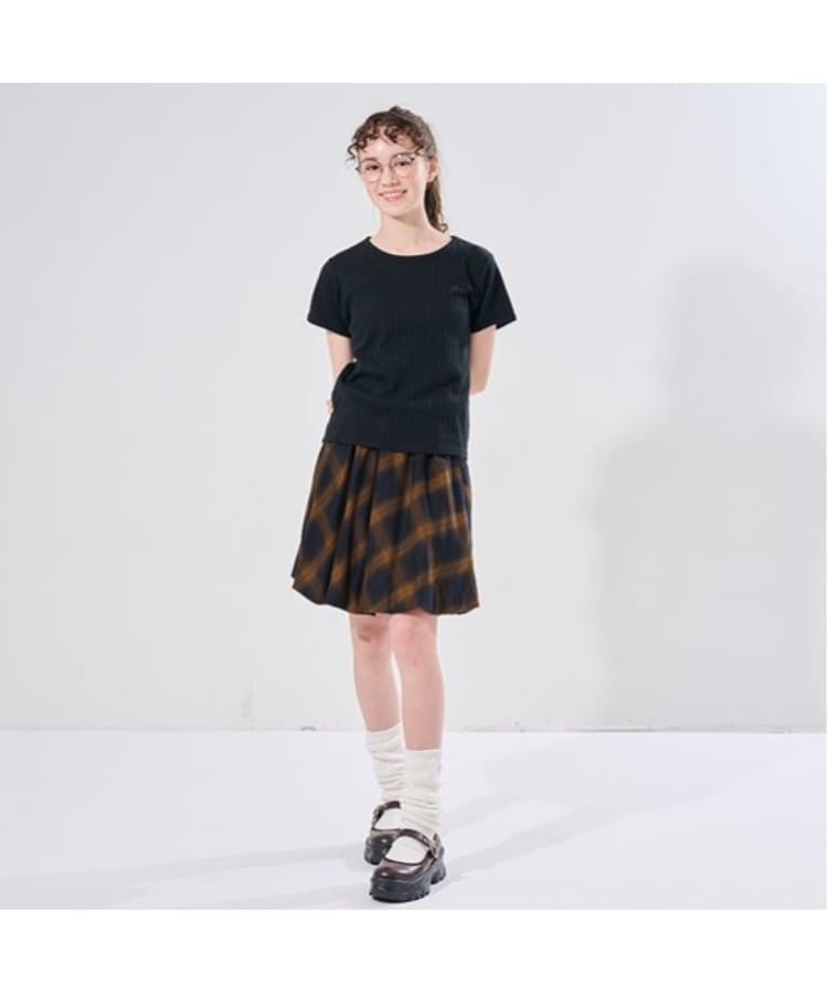 ポンポネット アミ(POM PONETTE AMI)の【AMI】チェックバルーンスカート×インナーパンツセット24