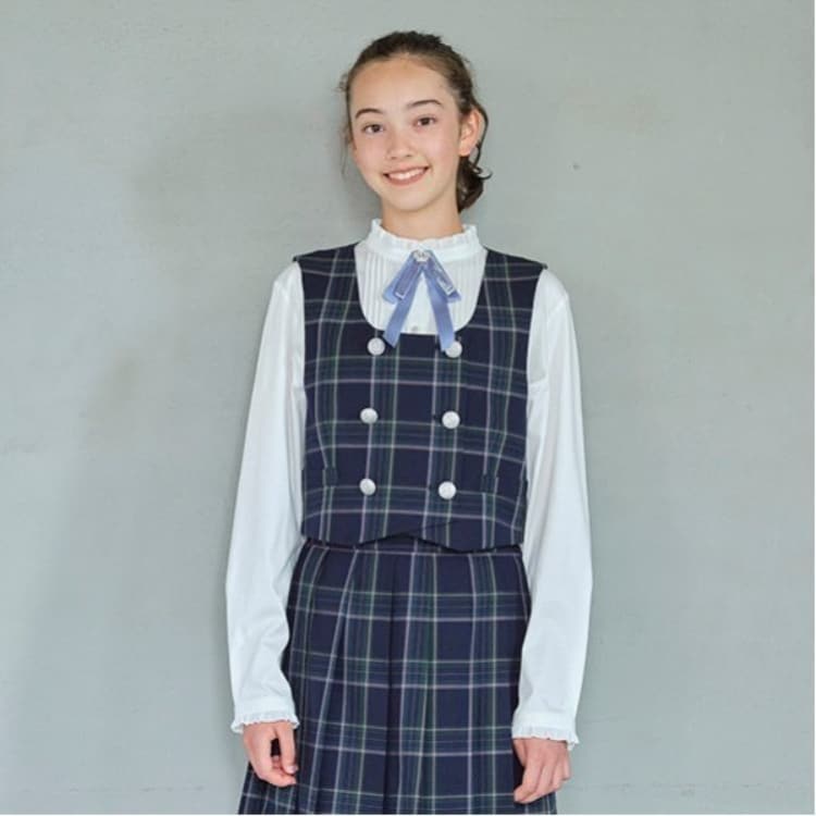 ポンポネットジュニア(pom ponette junior)の*フリル襟カットブラウス シャツ・ブラウス