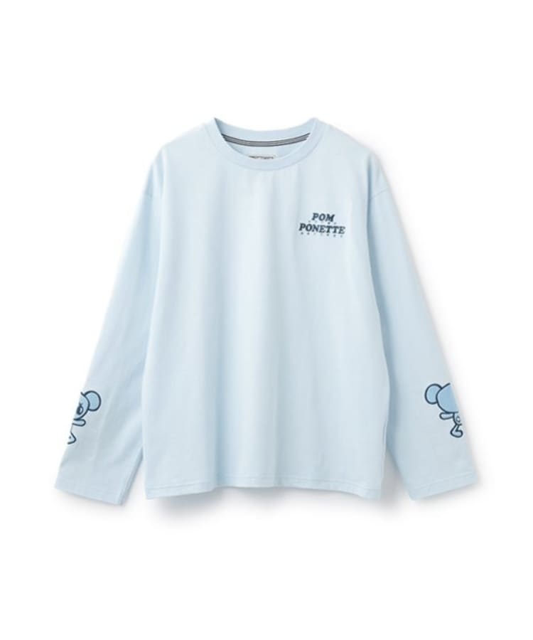 ポンポネットジュニア(pom ponette junior)のミントくん 袖アップリケTシャツ11