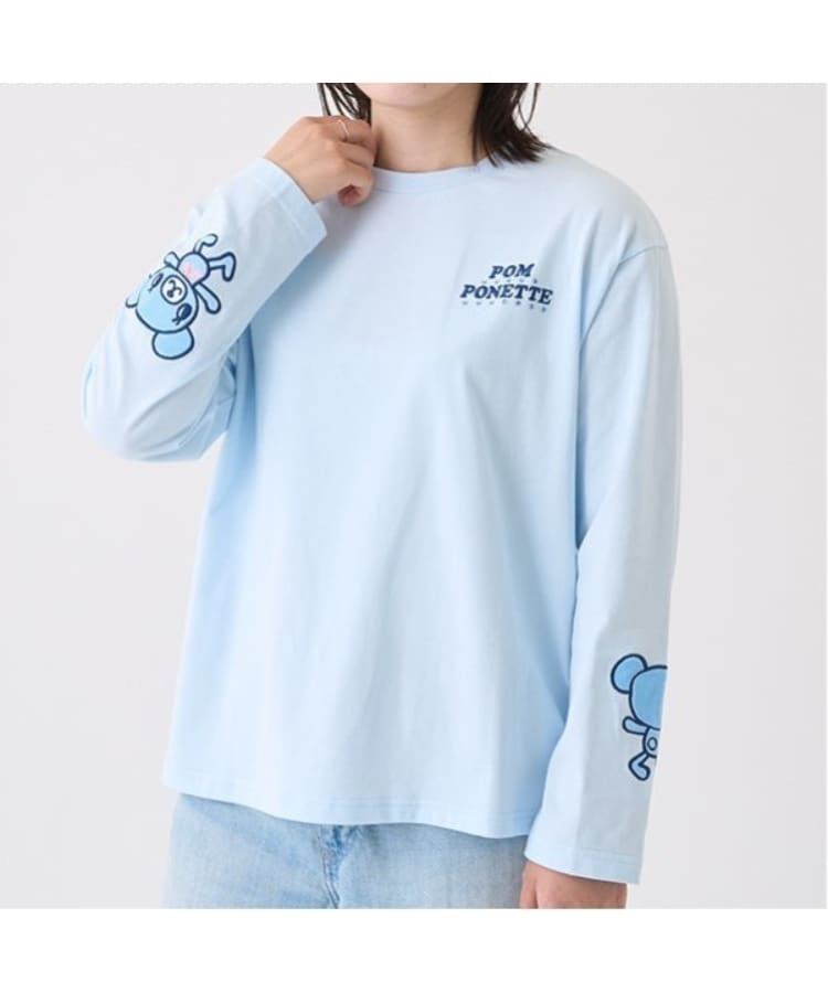 ポンポネットジュニア(pom ponette junior)のミントくん 袖アップリケTシャツ13