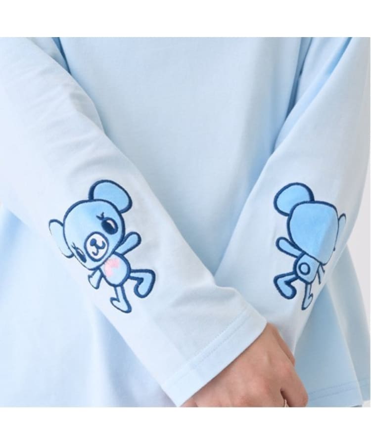 ミントくん 袖アップリケTシャツ(Tシャツ) | pom ponette ミントくん 袖アップリケTシャツ(Tシャツ) | pom ponette