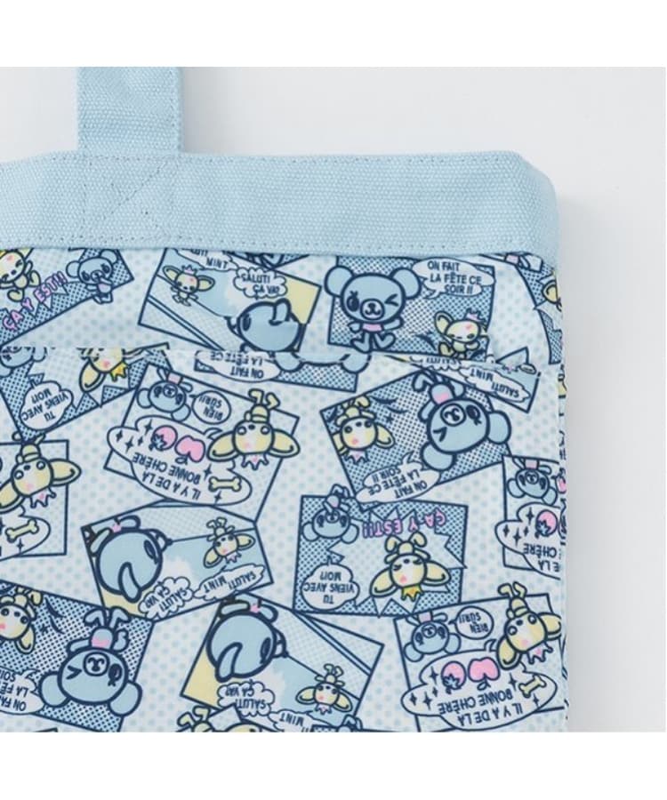 ポンポネットジュニア(pom ponette junior)のミントくん サガラ刺しゅうトートバッグ5