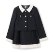 ポンポネットジュニア(pom ponette junior)の*ツイードジャケットセットアップ ネイビー(094)