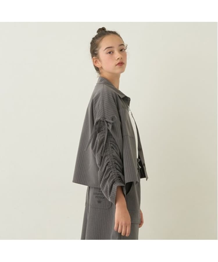 袖ギャザーシャツ&Tシャツセット(シャツ・ブラウス) | pom 袖ギャザーシャツ&Tシャツセット(シャツ・ブラウス) | pom
